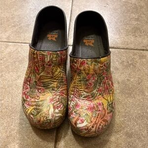 Dansko women’s multi color mules